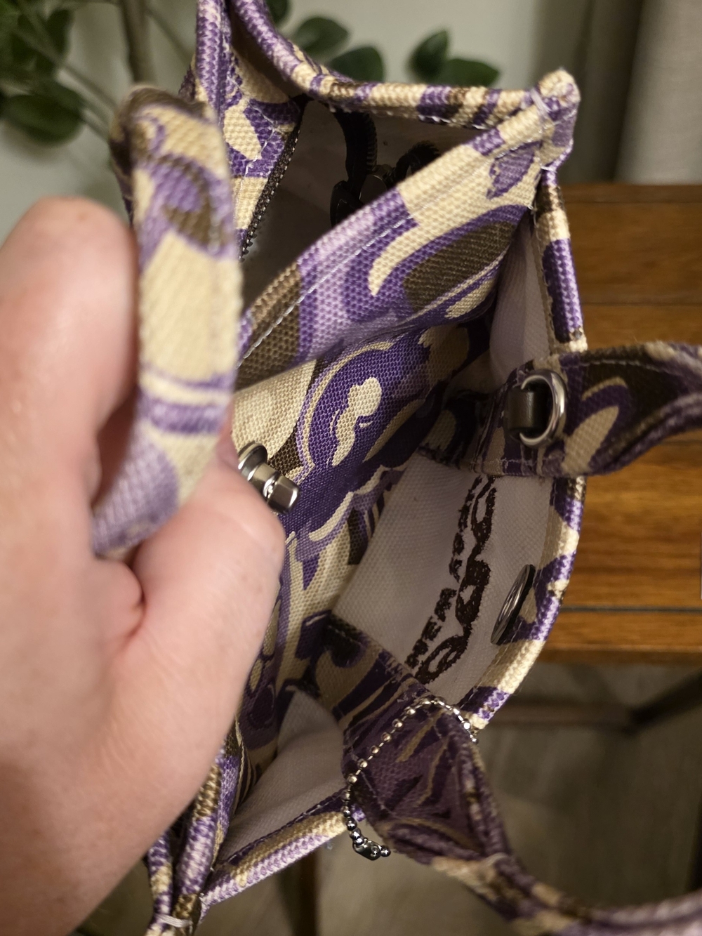 Coach Cargo Tote Bag 20 with Paisley Print - Picture 9 of 10